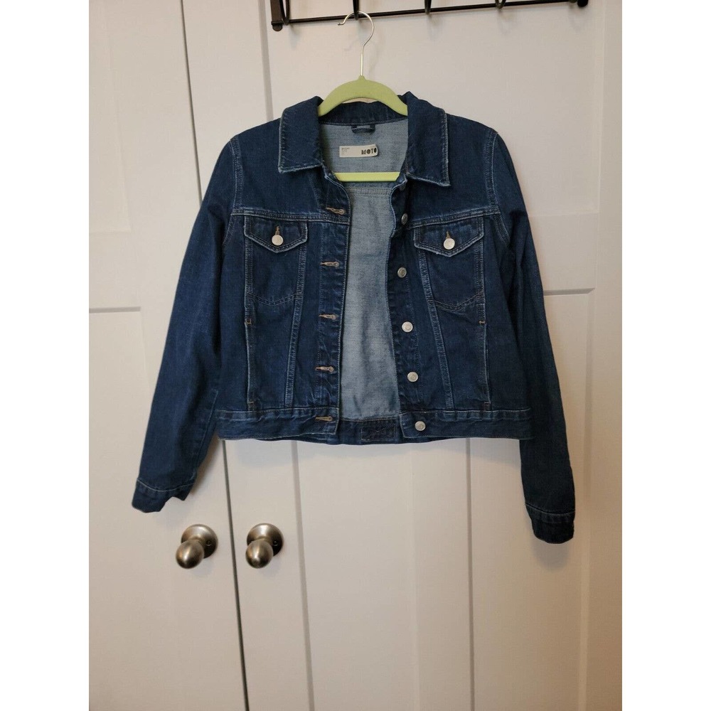 Topshop Moto Blue Jean Denim Jacket 8